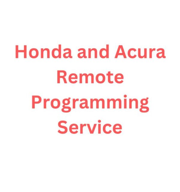 JRCOBDTOOLS Honda and Acura Remote Programming Service